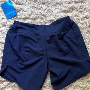 Brooks Blue Athletic Shorts Lightweight Performance